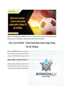 cách tính kèo 1x2 là gì
